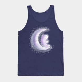 Koi Fish & Crescent Moon Tank Top